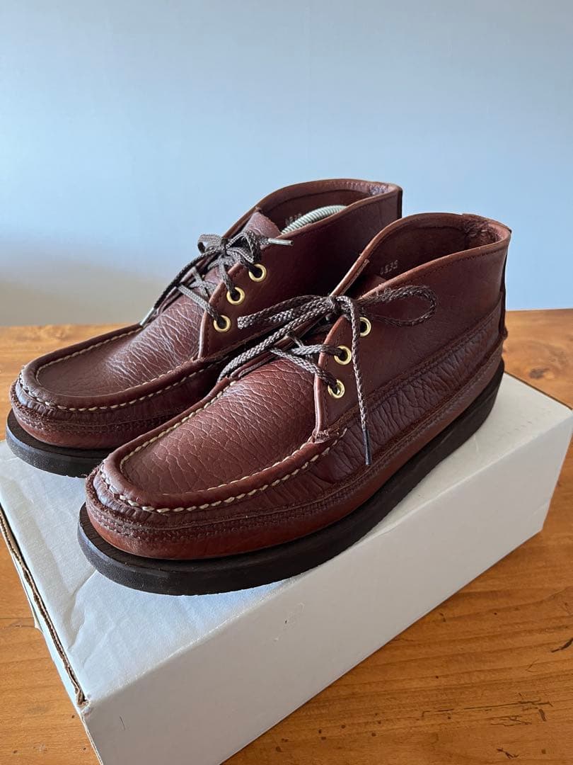 25cm 箱付 Russell Moccasin Chukka ビブラムソール