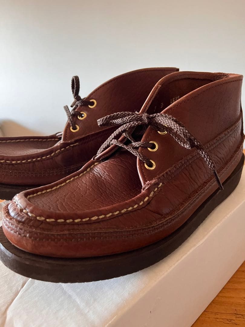 25cm 箱付 Russell Moccasin Chukka ビブラムソール