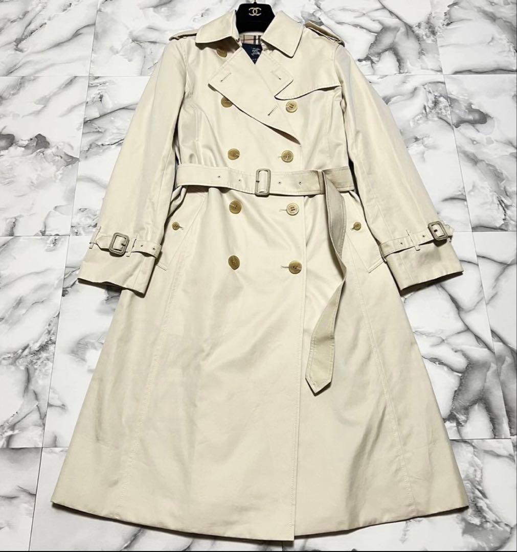 バーバリーロンドン　トレンチコート　ノバチェック　ロング丈　9 M