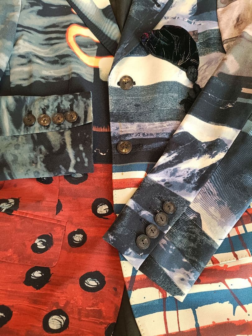 ジャンポール・ゴルチエ アートプリント テーラードジャケット