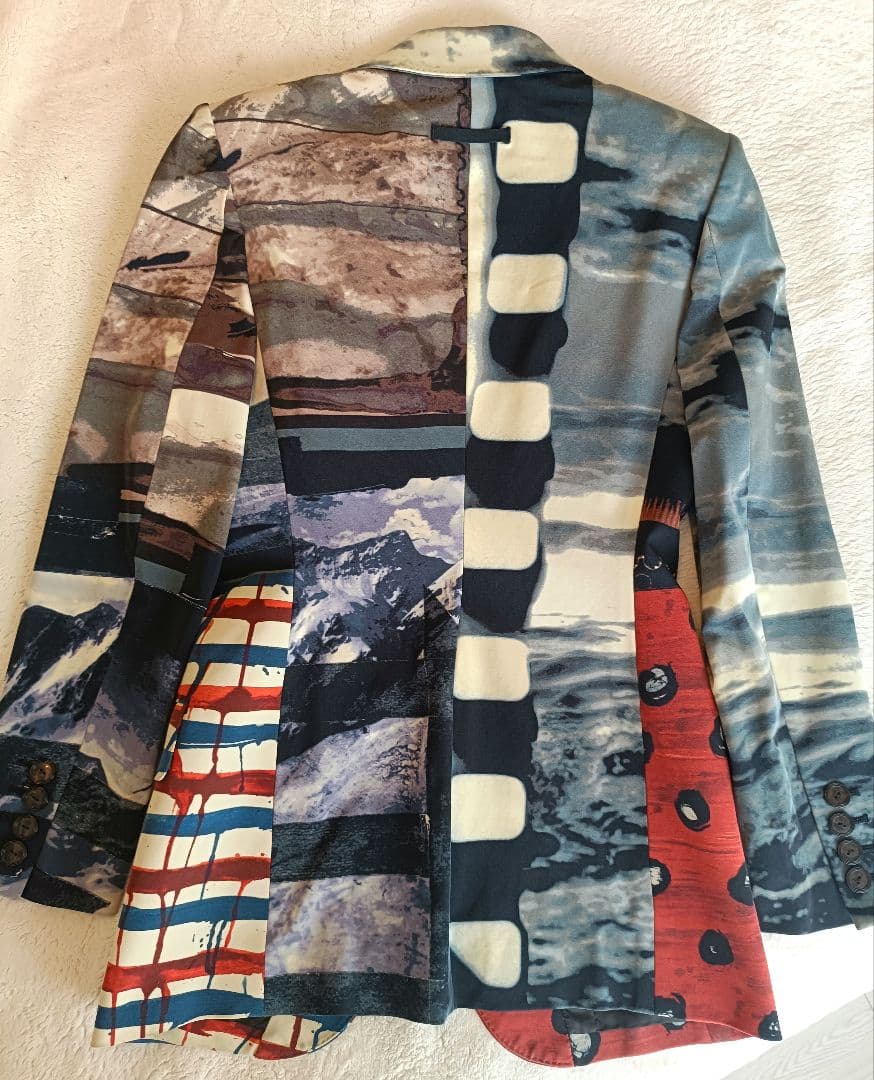 ジャンポール・ゴルチエ アートプリント テーラードジャケット