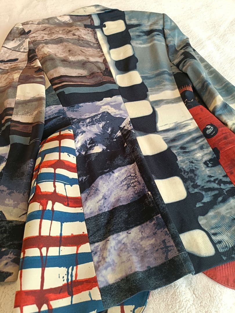 ジャンポール・ゴルチエ アートプリント テーラードジャケット