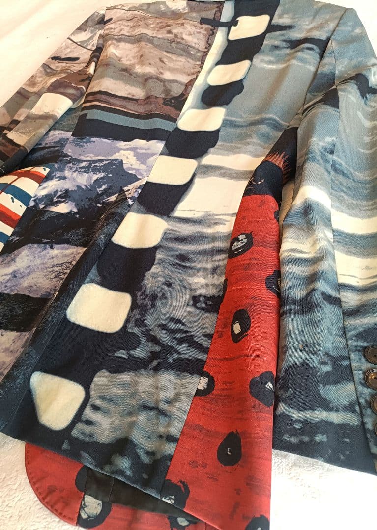 ジャンポール・ゴルチエ アートプリント テーラードジャケット