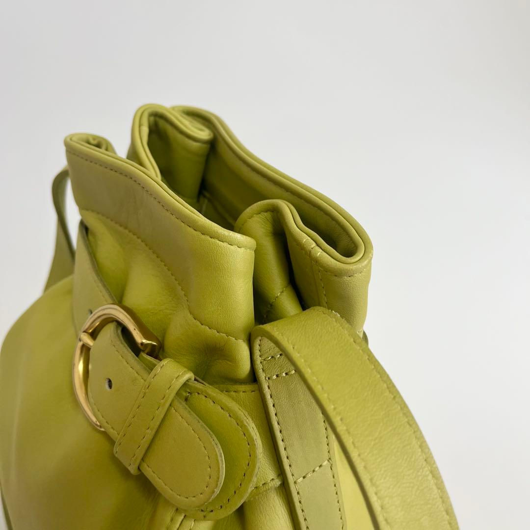 Vintage Coach Bucket Bag Green USA製