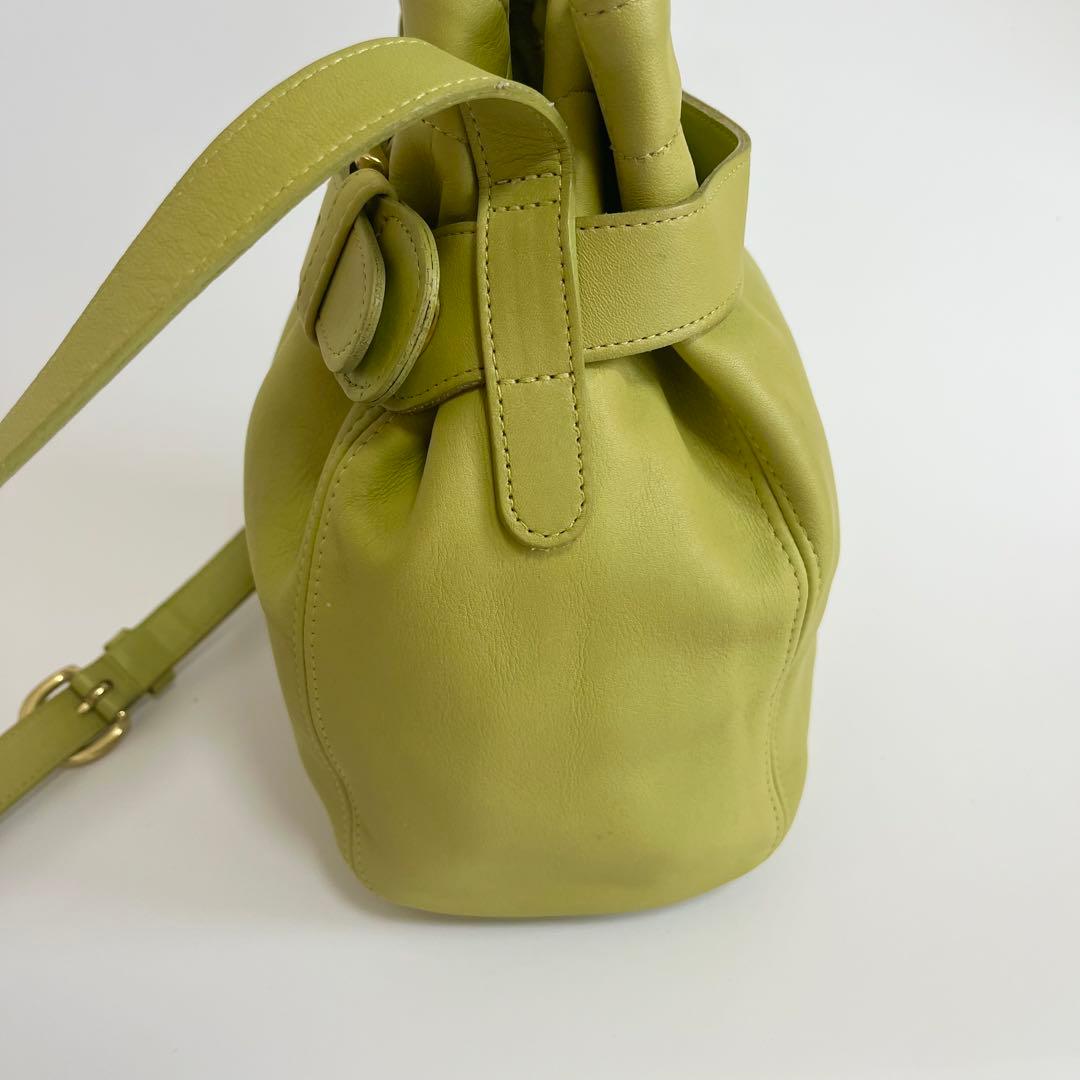 Vintage Coach Bucket Bag Green USA製