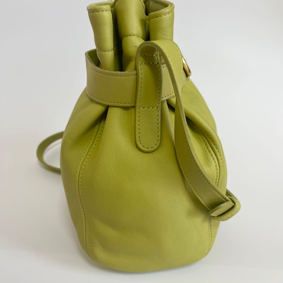 Vintage Coach Bucket Bag Green USA製