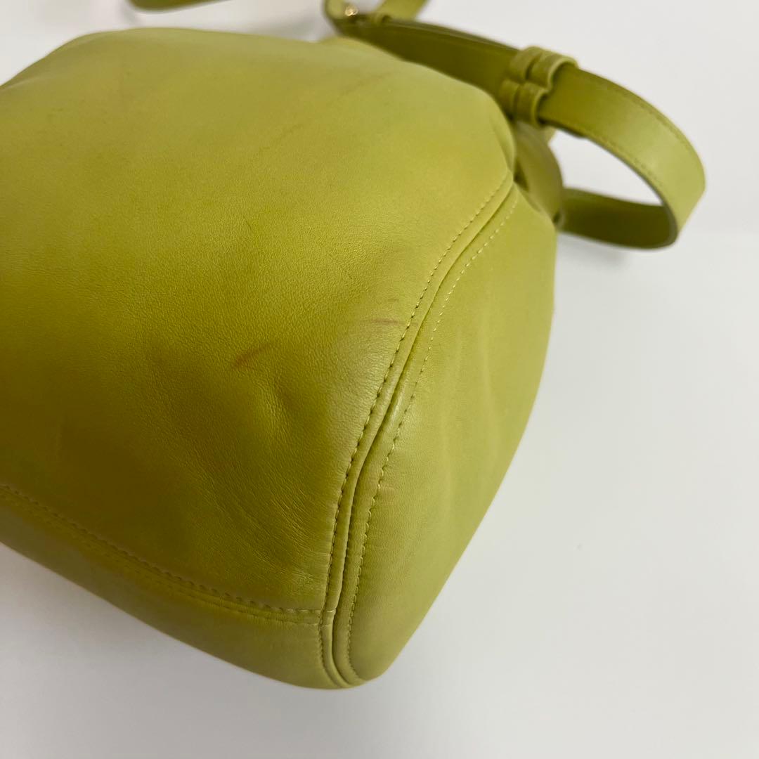 Vintage Coach Bucket Bag Green USA製