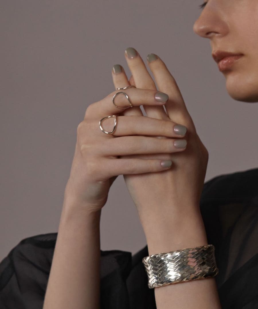 ARTIDA OUD weaved シルバー バングル ブレス 925 銀製