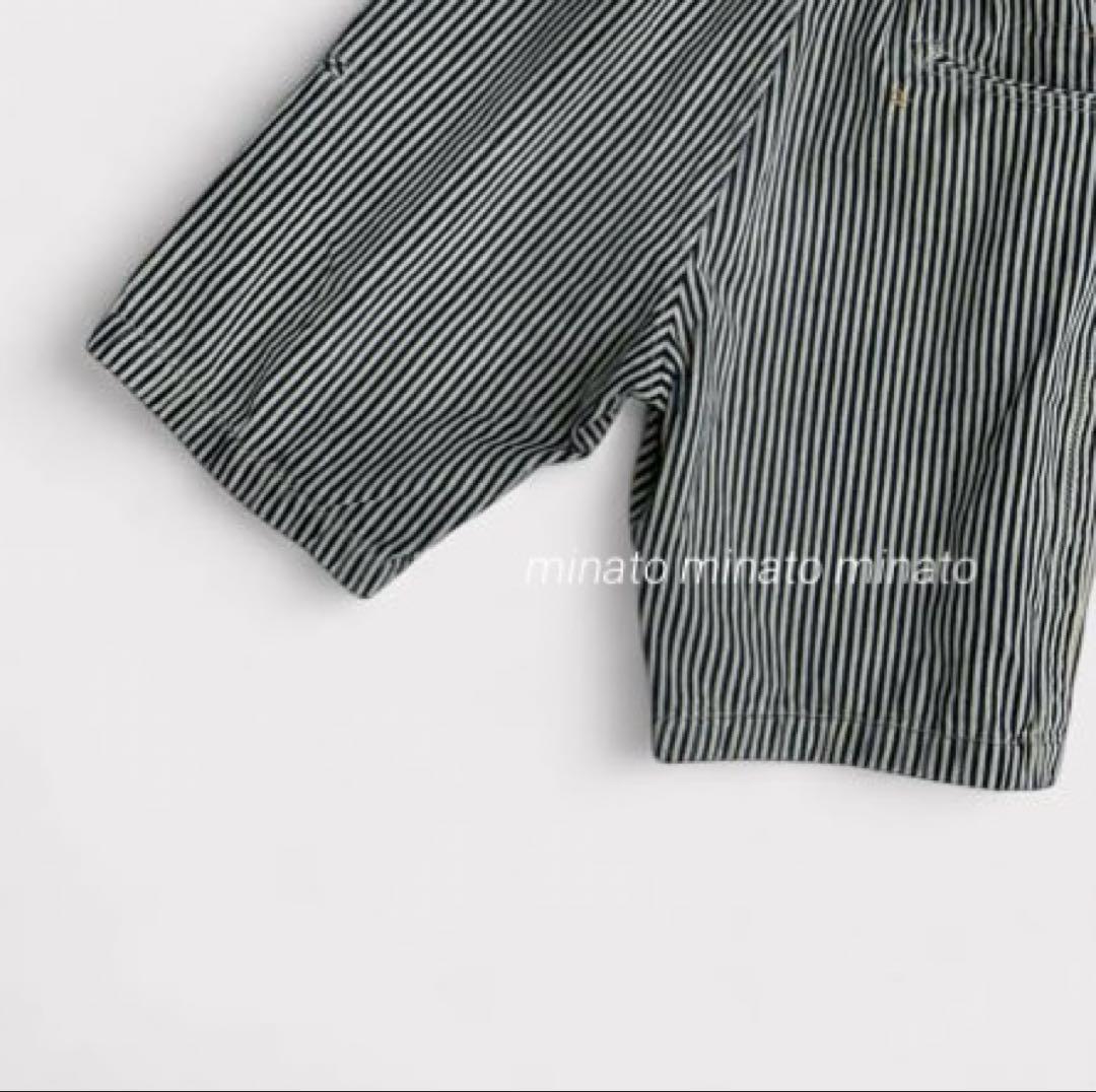 未使用 45R おこめサテンの908オンザビーチショートパンツ ヒッコリー濃 2