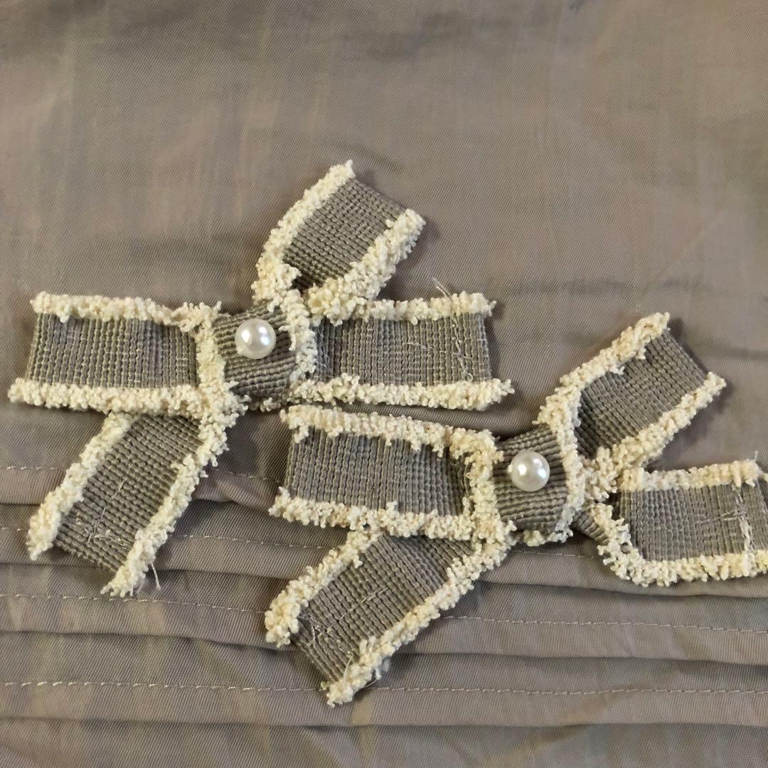 フリル リボン エプロンドレス フリル