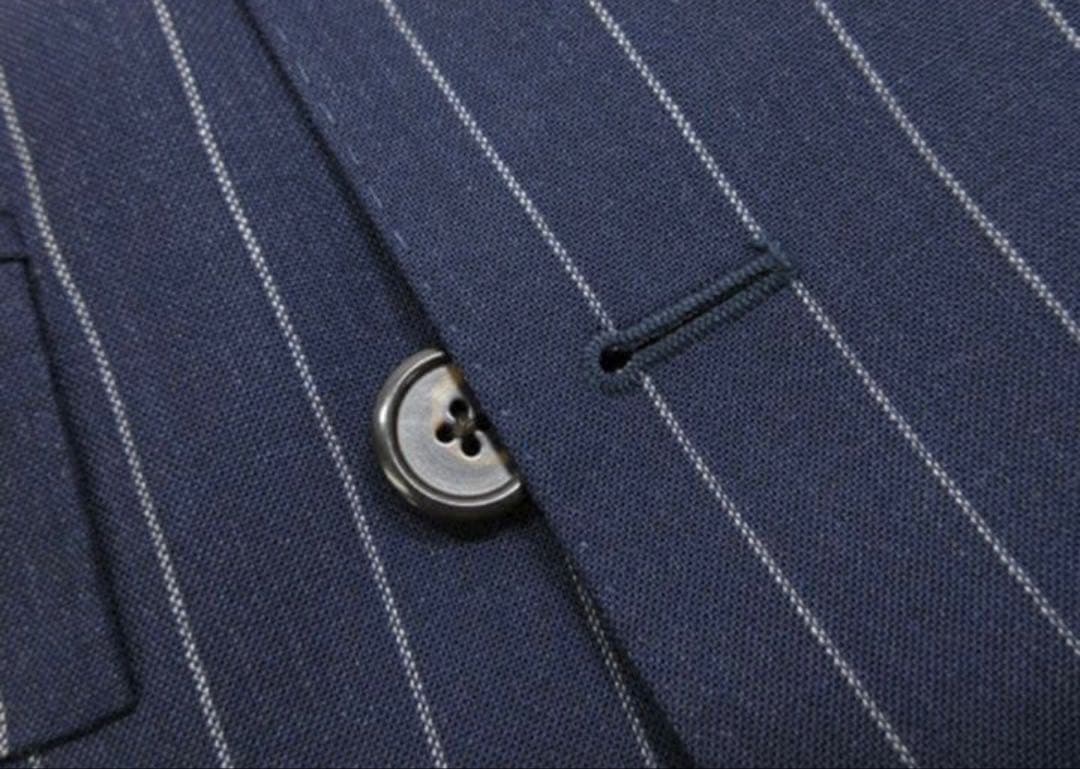 ラルフローレン スーツ ダブル ネイビー チョークストライプ セットアップ