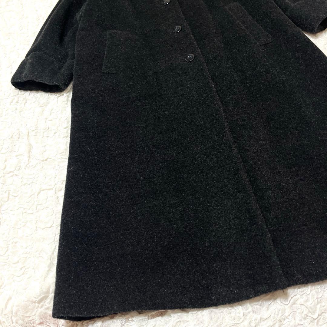 極美品　THE SCOTCH HOUSE ロングコート ファー　モヘヤ　グレー