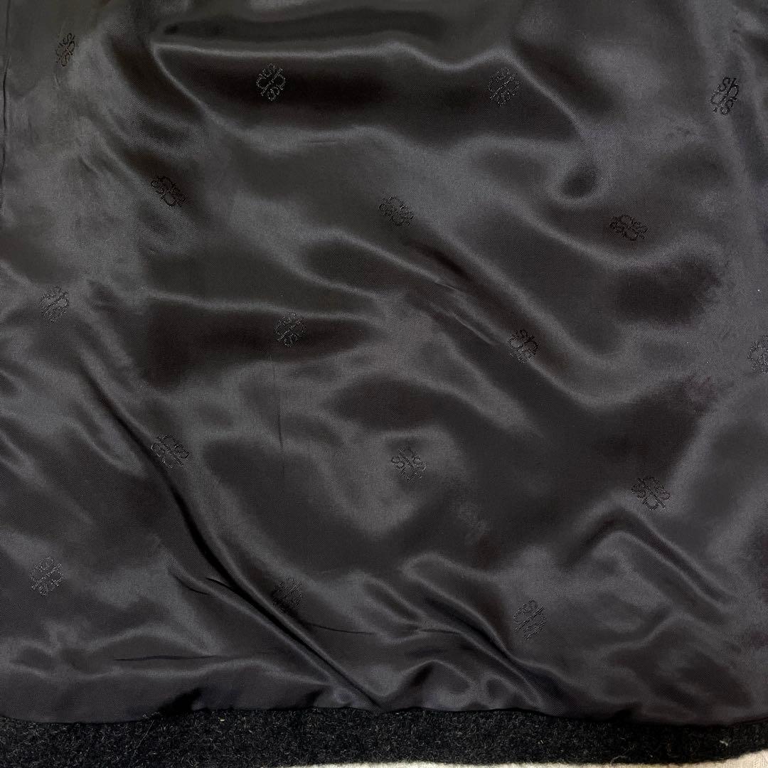 極美品　THE SCOTCH HOUSE ロングコート ファー　モヘヤ　グレー