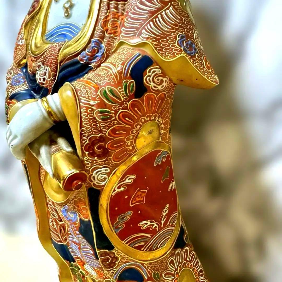 あ*し様 九谷焼　観音菩薩　金彩　骨董品　美術置物　仏像　期間限定値引き