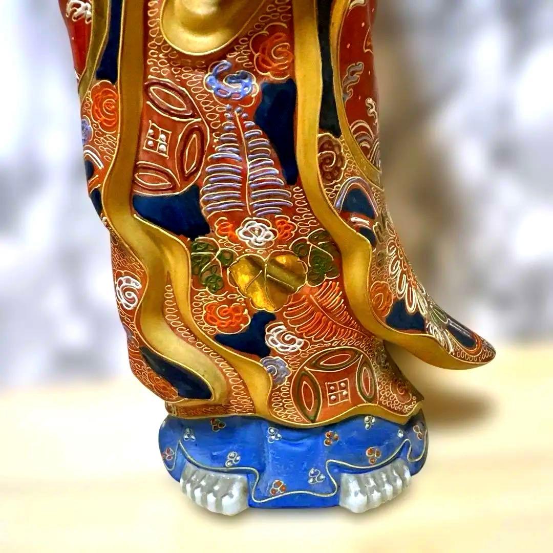 あ*し様 九谷焼　観音菩薩　金彩　骨董品　美術置物　仏像　期間限定値引き