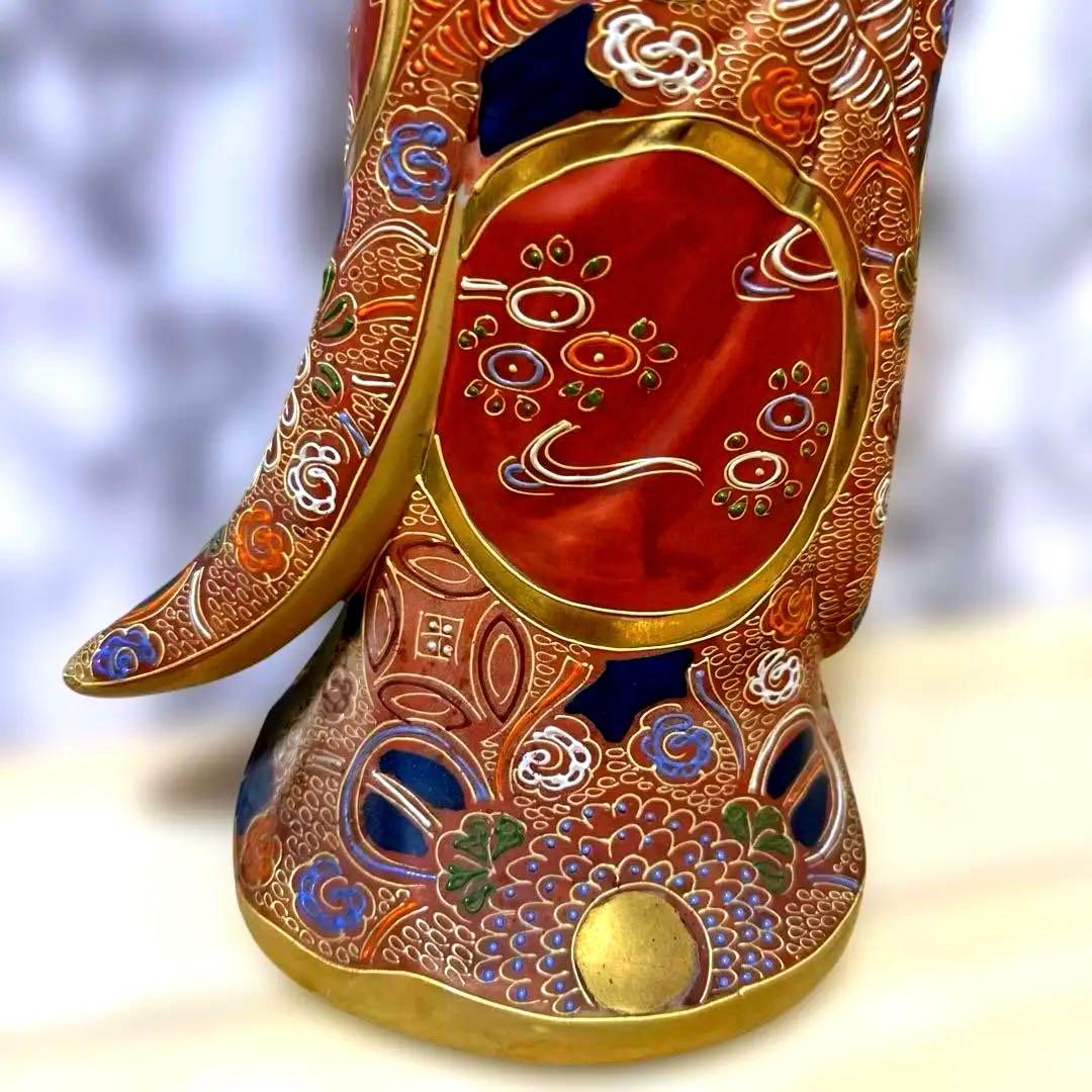 あ*し様 九谷焼　観音菩薩　金彩　骨董品　美術置物　仏像　期間限定値引き