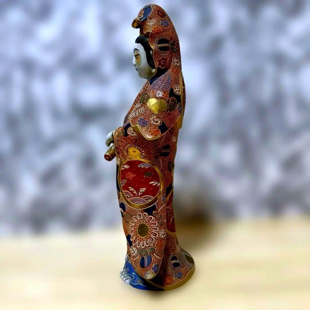 あ*し様 九谷焼　観音菩薩　金彩　骨董品　美術置物　仏像　期間限定値引き