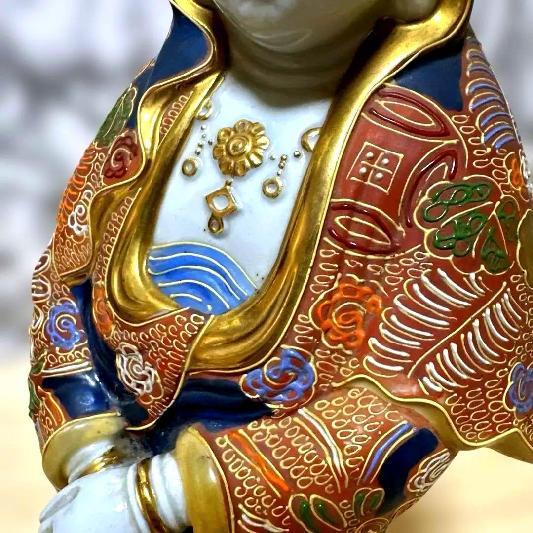 あ*し様 九谷焼　観音菩薩　金彩　骨董品　美術置物　仏像　期間限定値引き