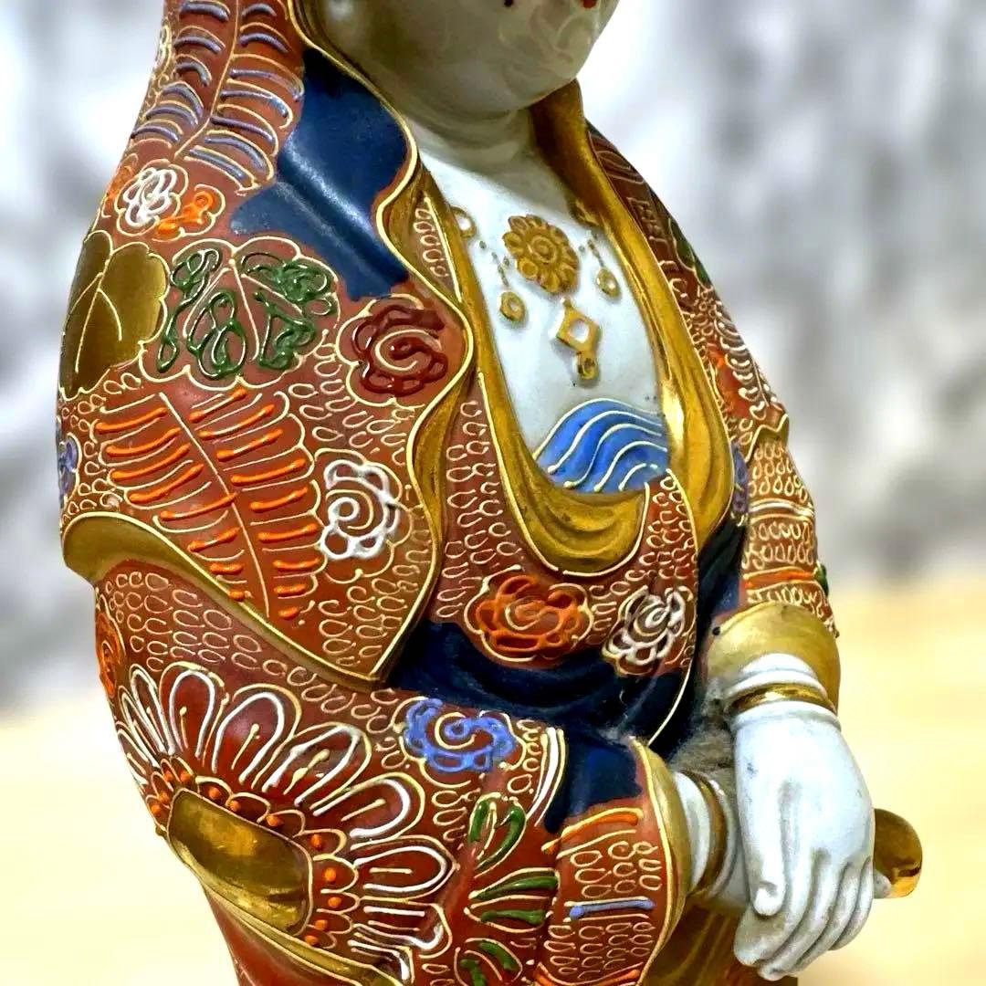 あ*し様 九谷焼　観音菩薩　金彩　骨董品　美術置物　仏像　期間限定値引き