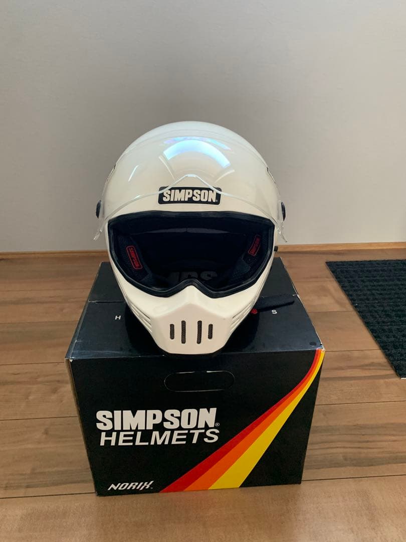 SIMSON M30 フルフェイスヘルメット ホワイト 57cm