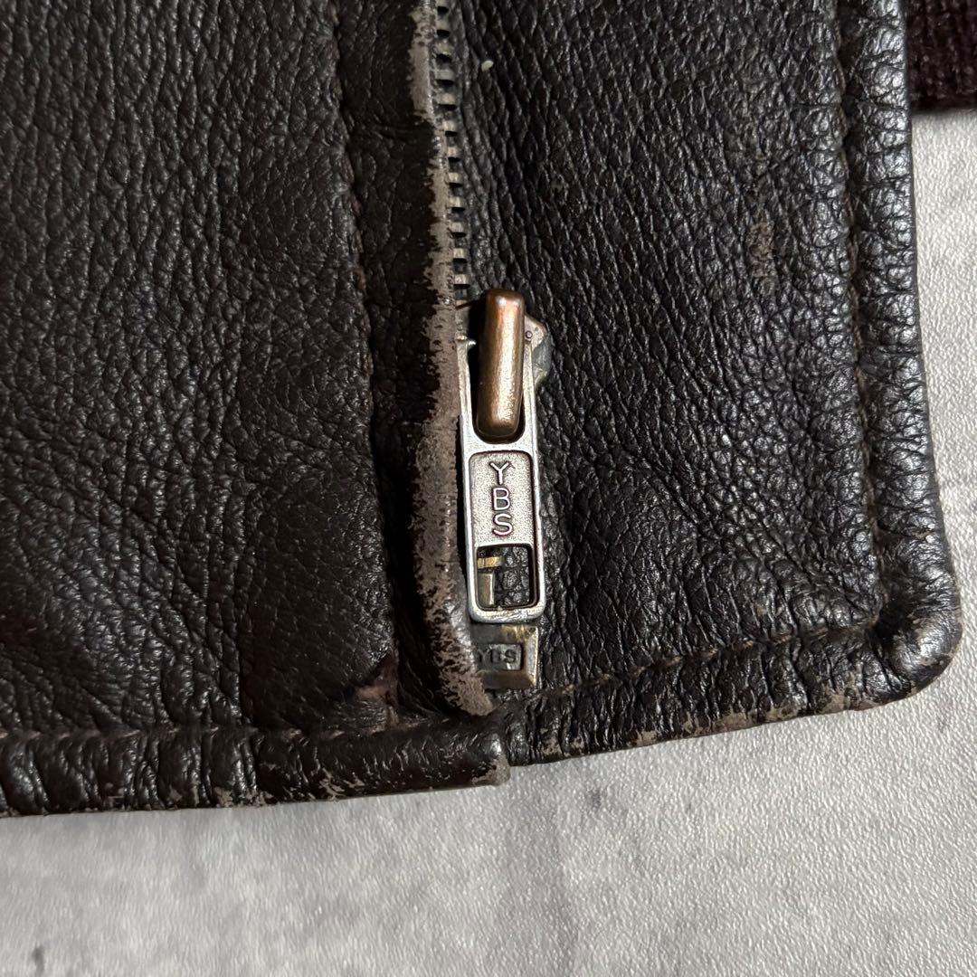 【90s US NAVY】G-1 フライトジャケット　本革　襟ボア　短丈　古着