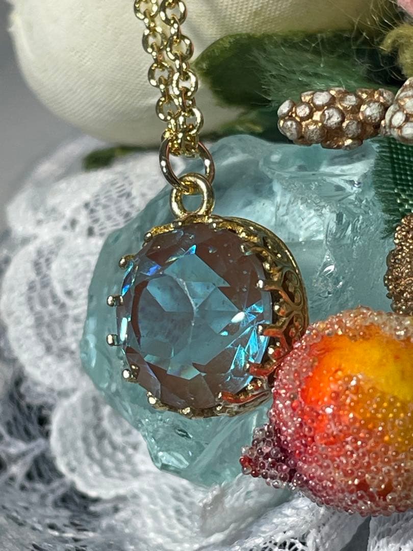 ふう　アンティーク　サフィレット　ネックレス