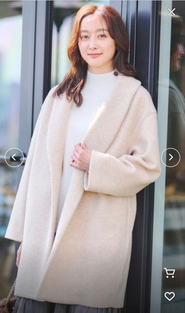 ☆新品未使用☆UNTITLED コート 定価35200円 イタリア製ウール 3L