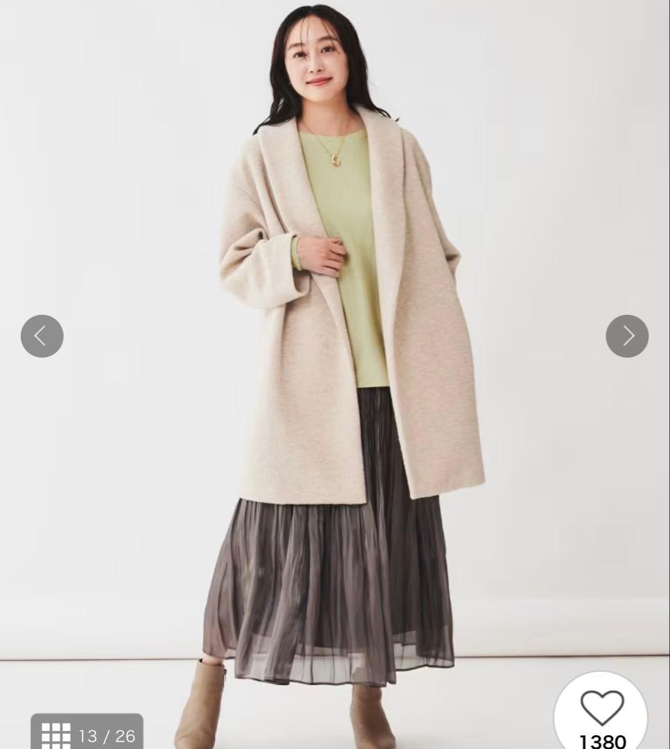 ☆新品未使用☆UNTITLED コート 定価35200円 イタリア製ウール 3L