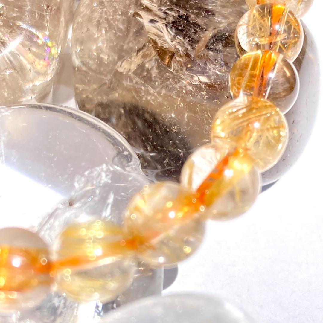 ★驚きの半額【ヴィーナスの髪】ルチルクォーツ 天然石 ブレスレット