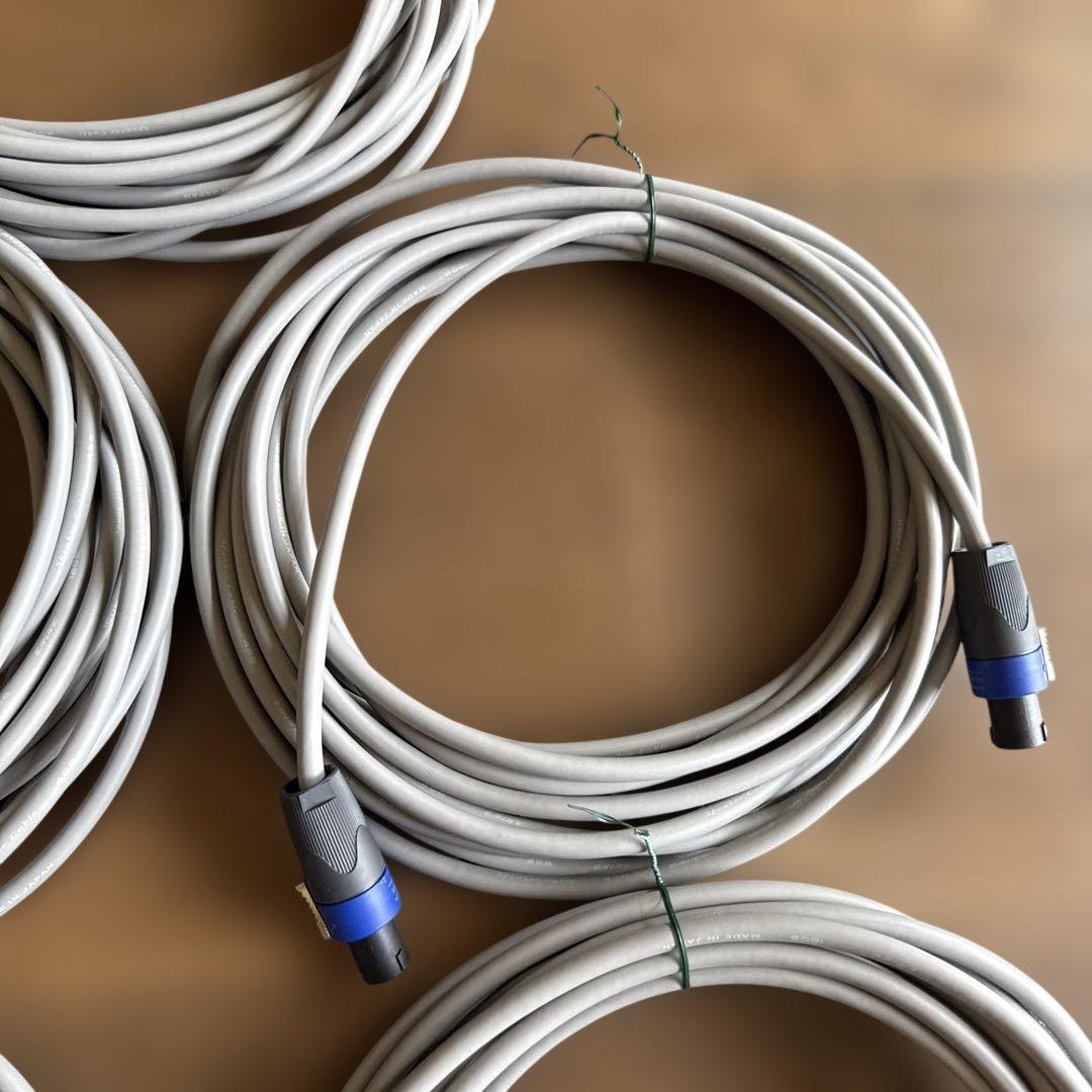 ［新品:最終価格］カナレ　スピーカーケーブル　10m 5本セット②