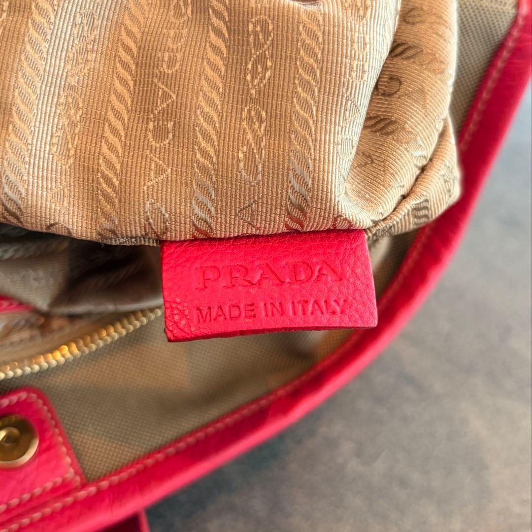 にゃんすけ様　PRADA カパナ　キャンバス　ロゴジャガード　ハンドバッグ