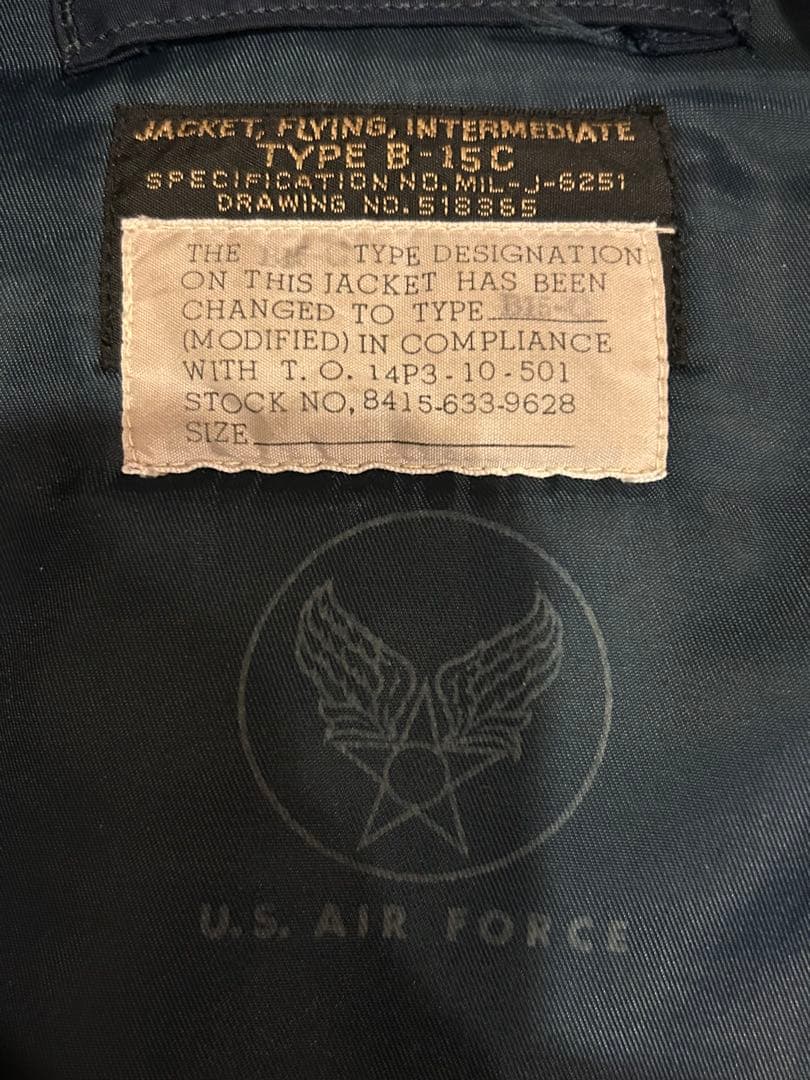 バズリクソンズ 初期 B-15CMOD フライトジャケット 36サイズ