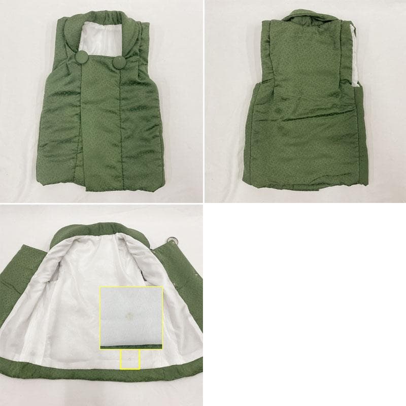 509ab17◎七五三 三歳 男の子 セミアンティーク着物&被布 レトロ 古典◎