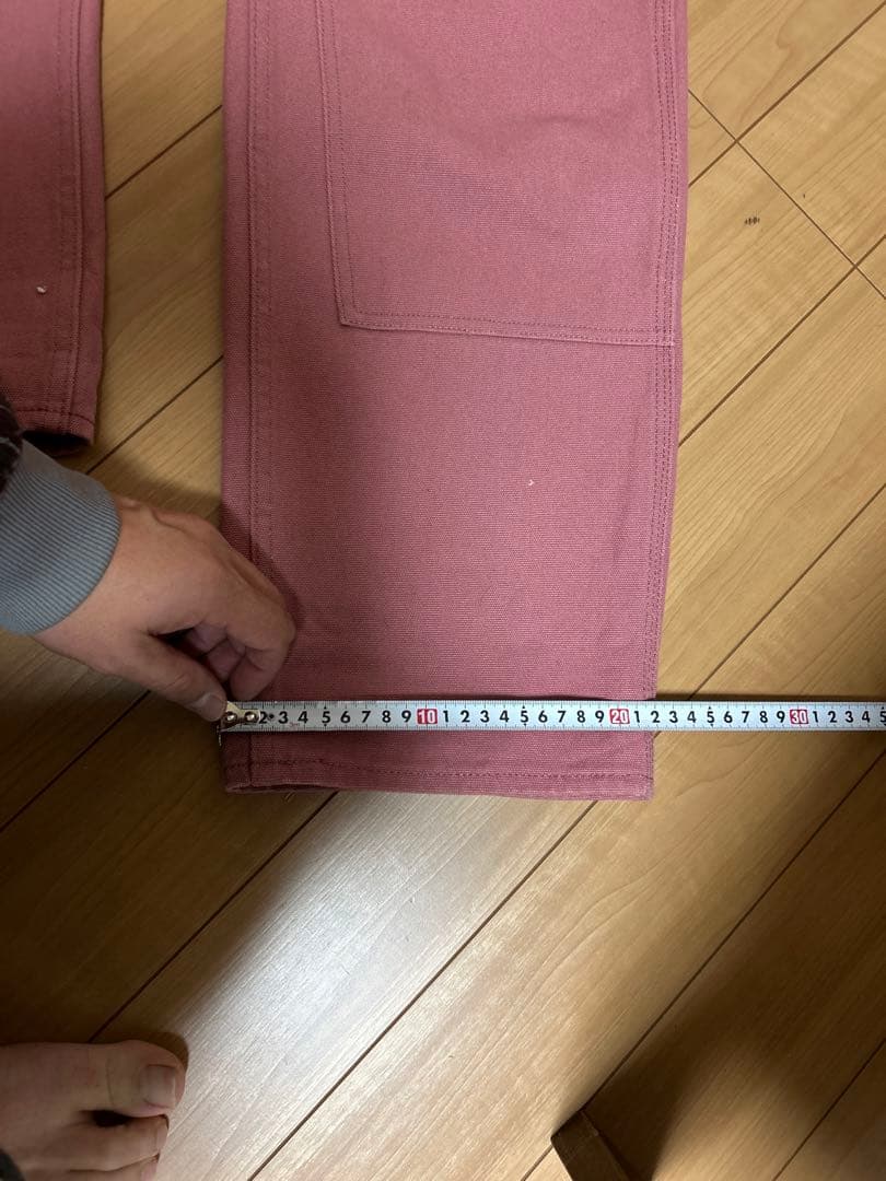 supreme timberland ダブルニー　ワークパンツ　ピンク　W30