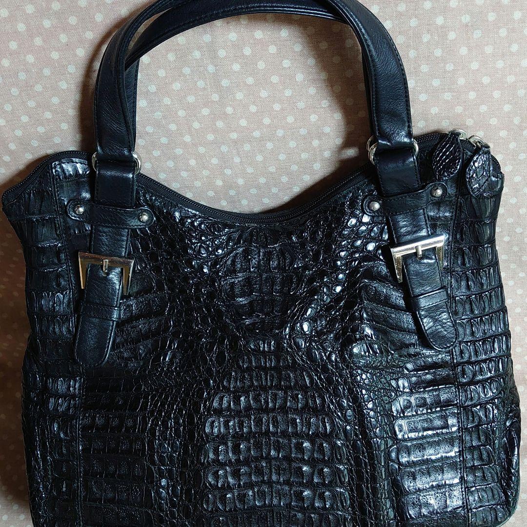 トートバック　ワニ皮