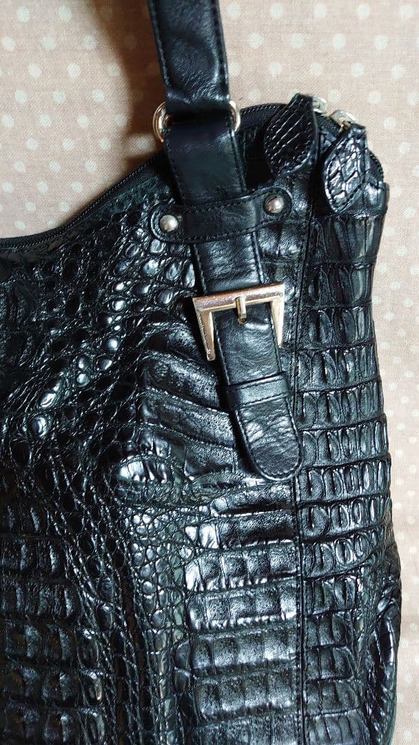 トートバック　ワニ皮