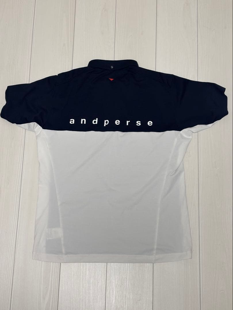 and per se ボタンダウンポロシャツ サイズL