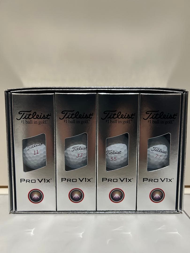 タイトリストプロV1XPROV1Xゴルフボール25年ダブルナンバー3ダース36個