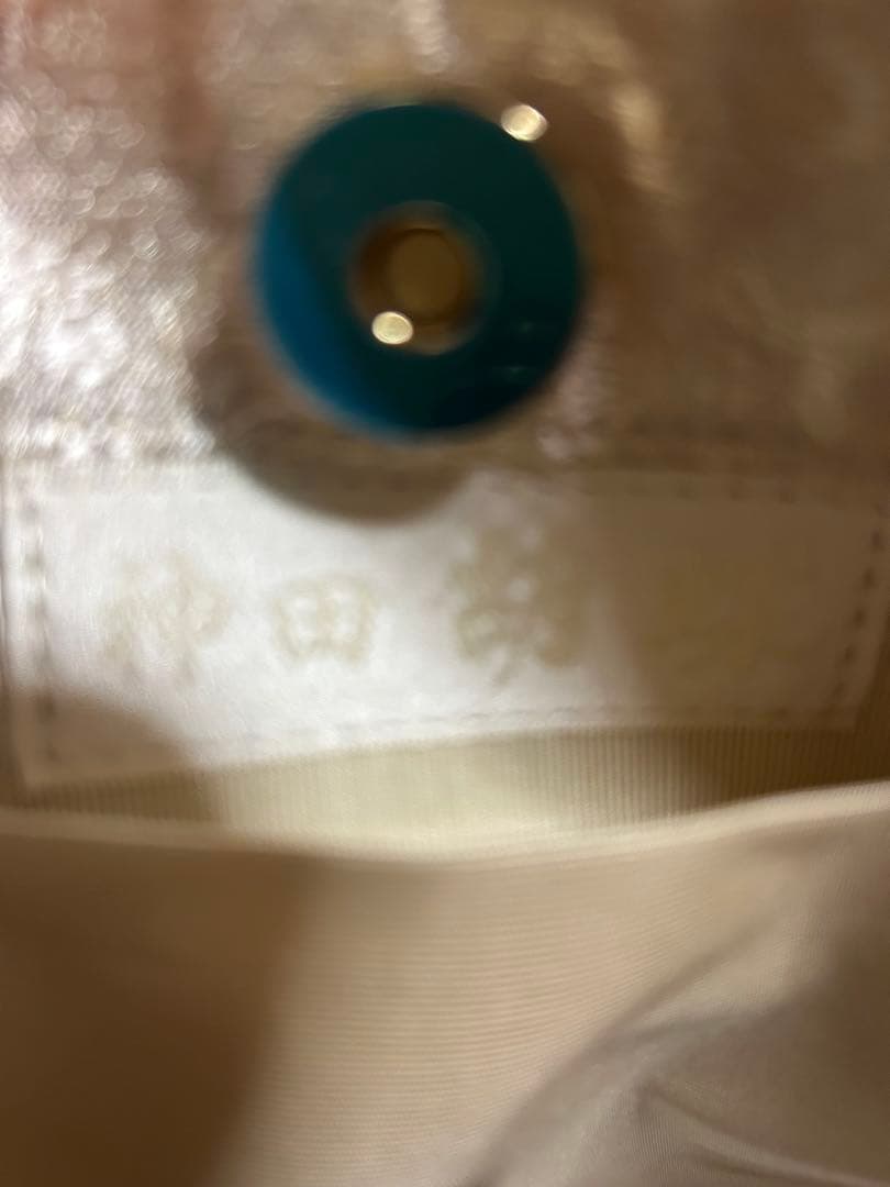 最終値下げ⭕️新品 神田胡蝶 華紋刺繍入りバック シルバー
