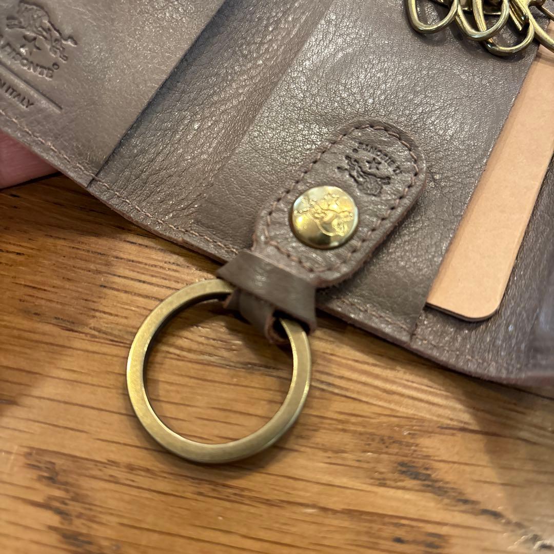 新品 未使用 保存袋付き イルビゾンテ キーケース ミニウォレット お財布 革