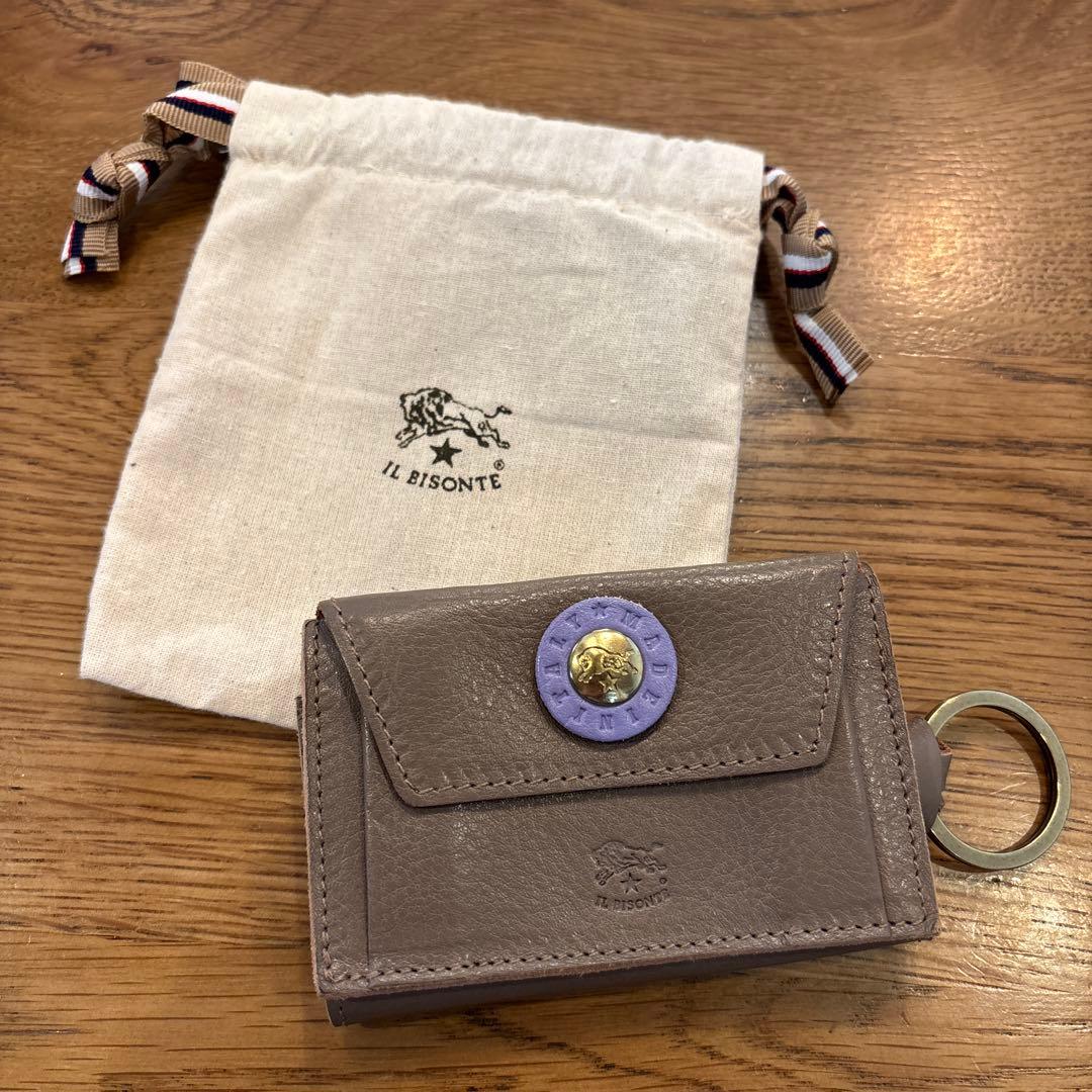 新品 未使用 保存袋付き イルビゾンテ キーケース ミニウォレット お財布 革