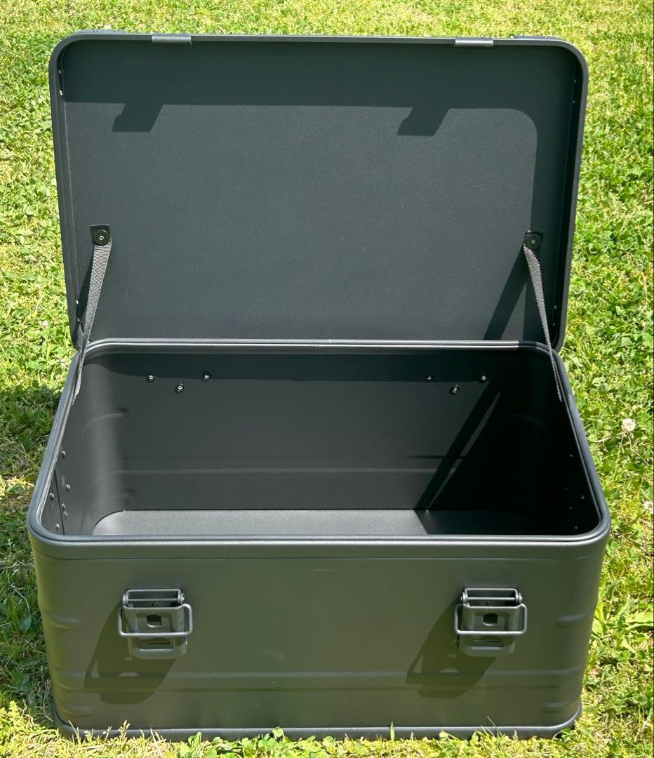マットブラック スタッキング アルミコンテナボックス 50l コンテナボックス