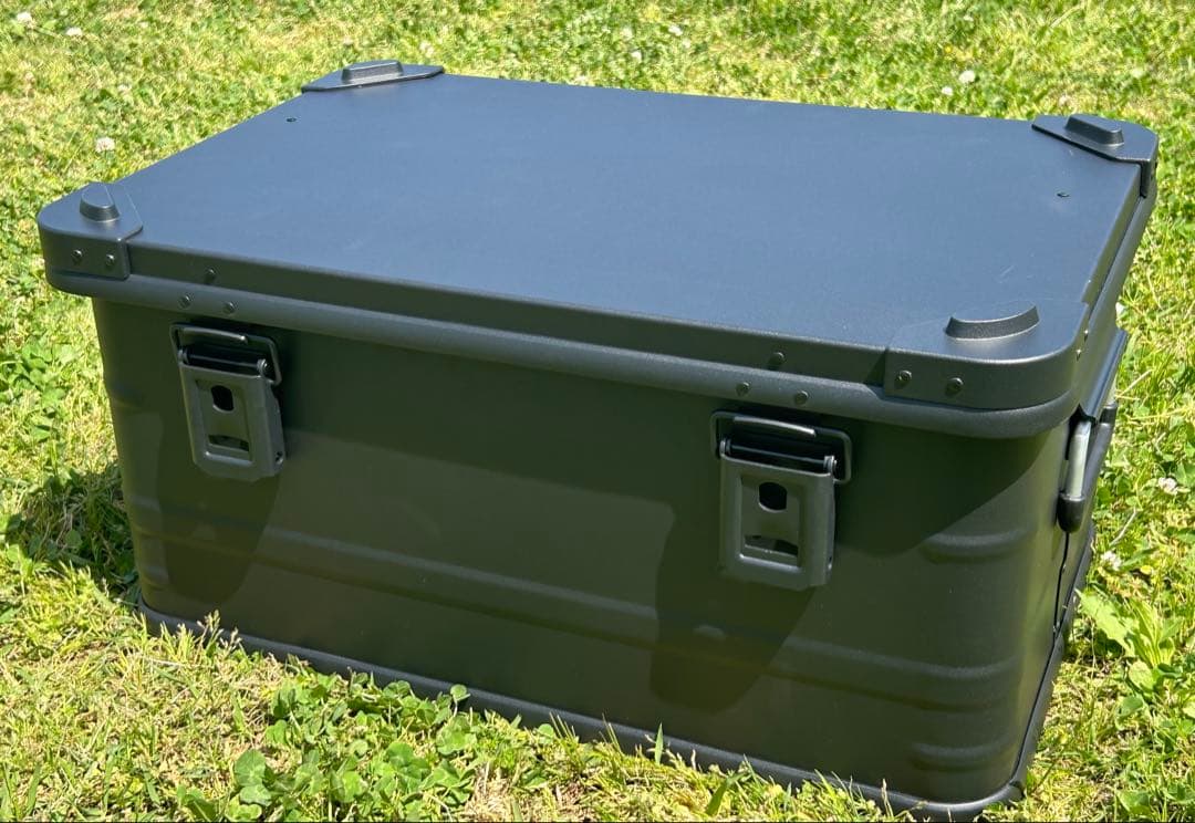 マットブラック スタッキング アルミコンテナボックス 50l コンテナボックス