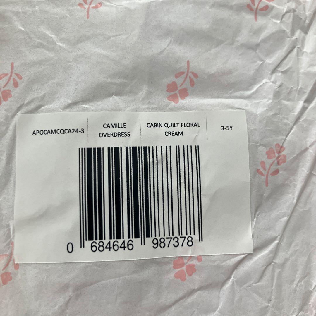 Apolina kids Camille Overdress ワンピ3-5Y