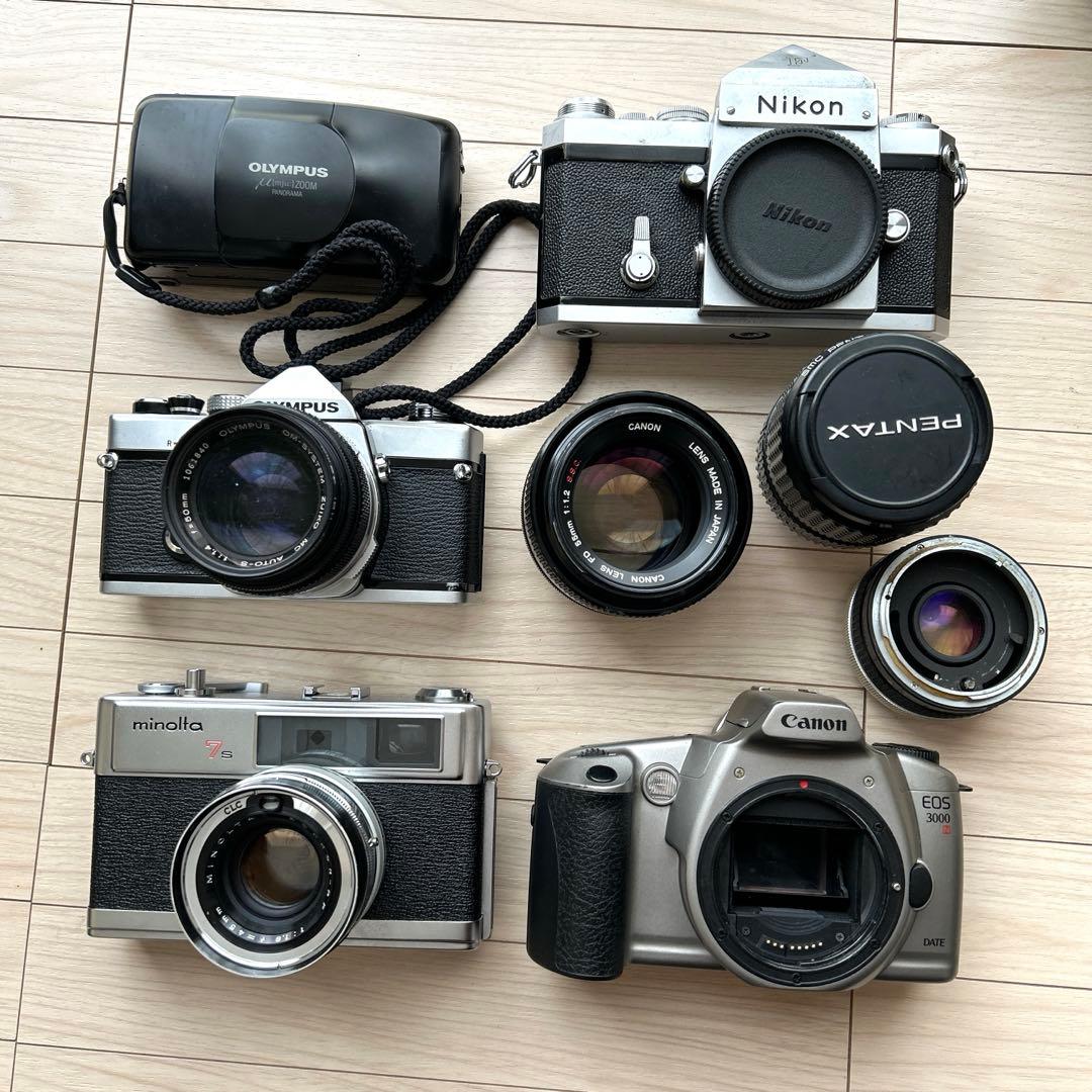 ジャンク フィルムカメラ レンズ 8点セット