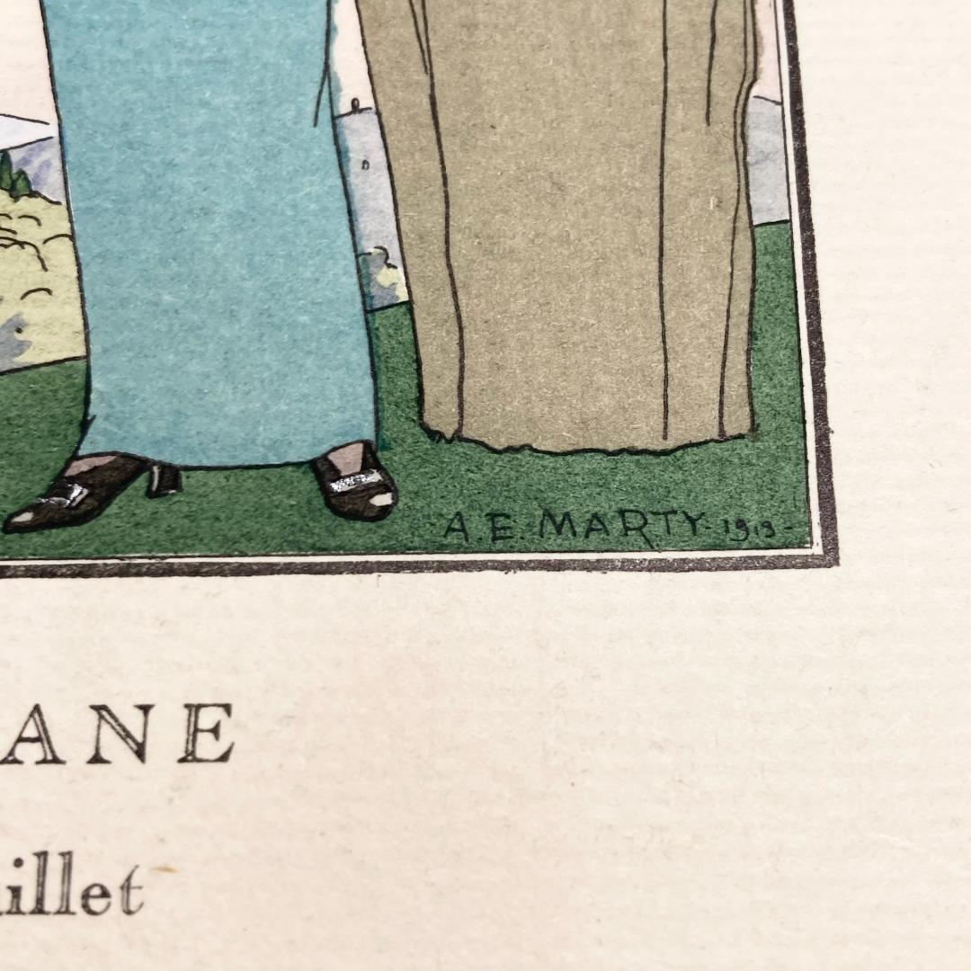 A.E.マルティ☆ファッションプレート『LA SOIRÉE TOSCANE』