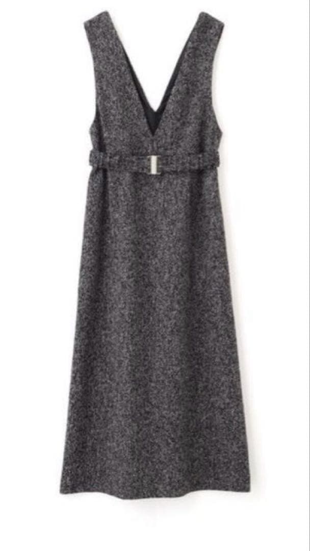 【新品未使用】ジャンパースカート ベルト付Ｖネックジャンスカ　PSサイズ