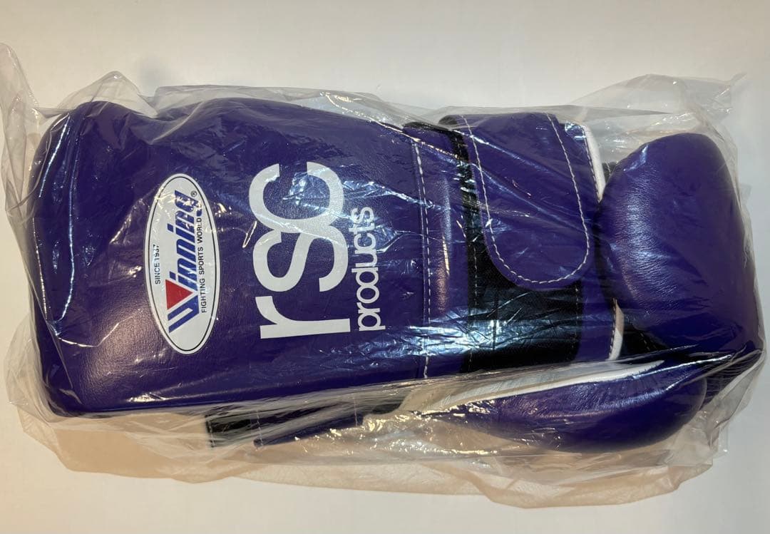 Winning rsc productsコラボグローブ 14 オンス 紫/黒/白