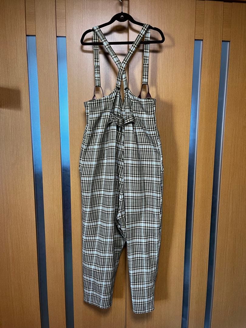 Kapital ツイルキャクタスチェックパブサロペット