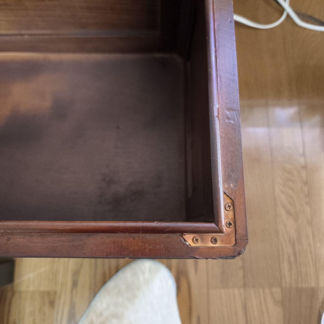 アンティーク木製ベンチ収納 中国 工芸品 玄関収納